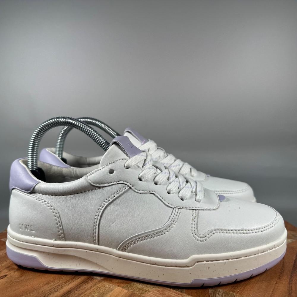 Madewell MWL Women's White Leather Low Top Court Sneakers Shoes Size 8M